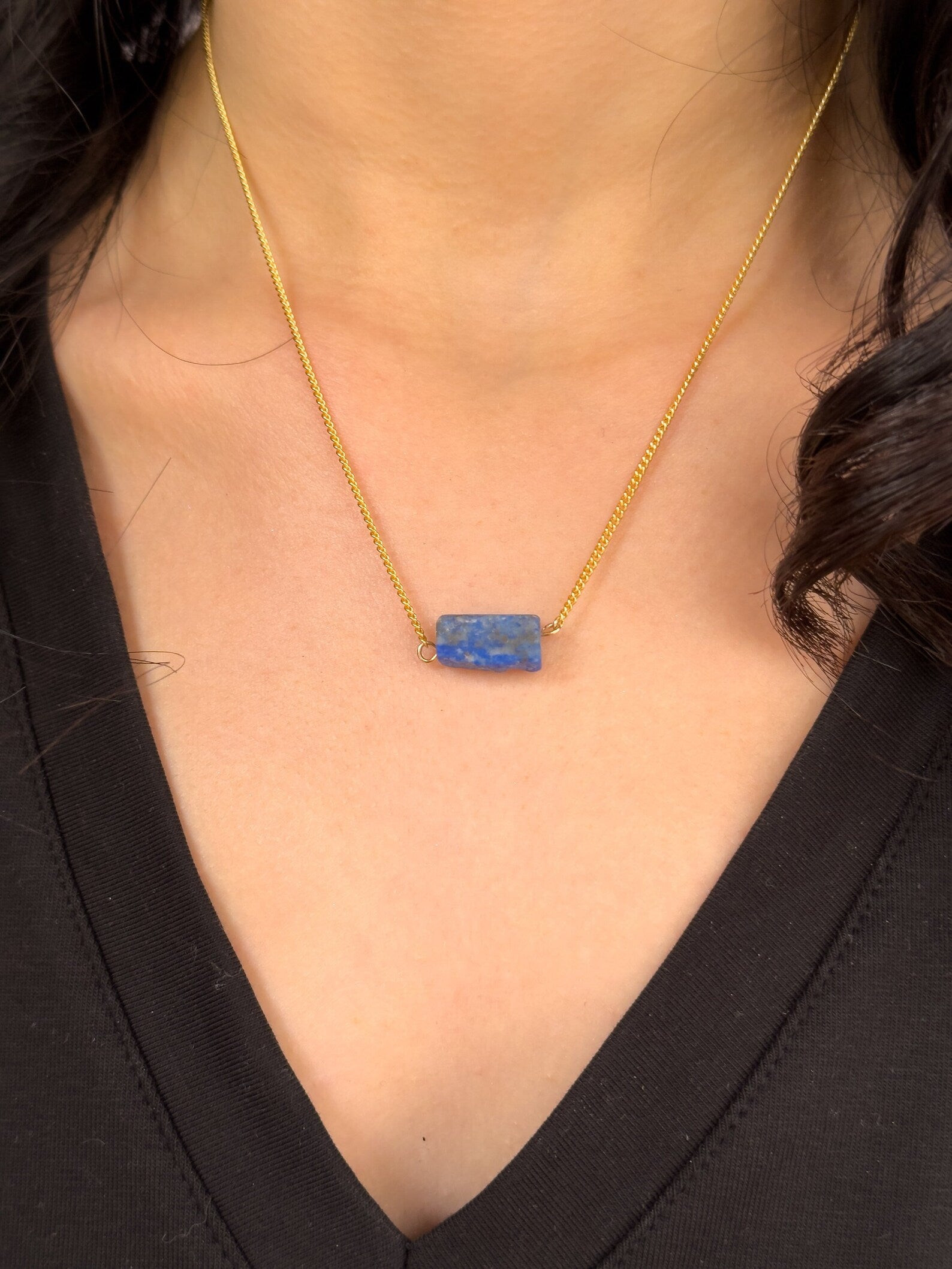 Raw Lapis Lazuli Necklace necklaces LUNARITY GARAGE