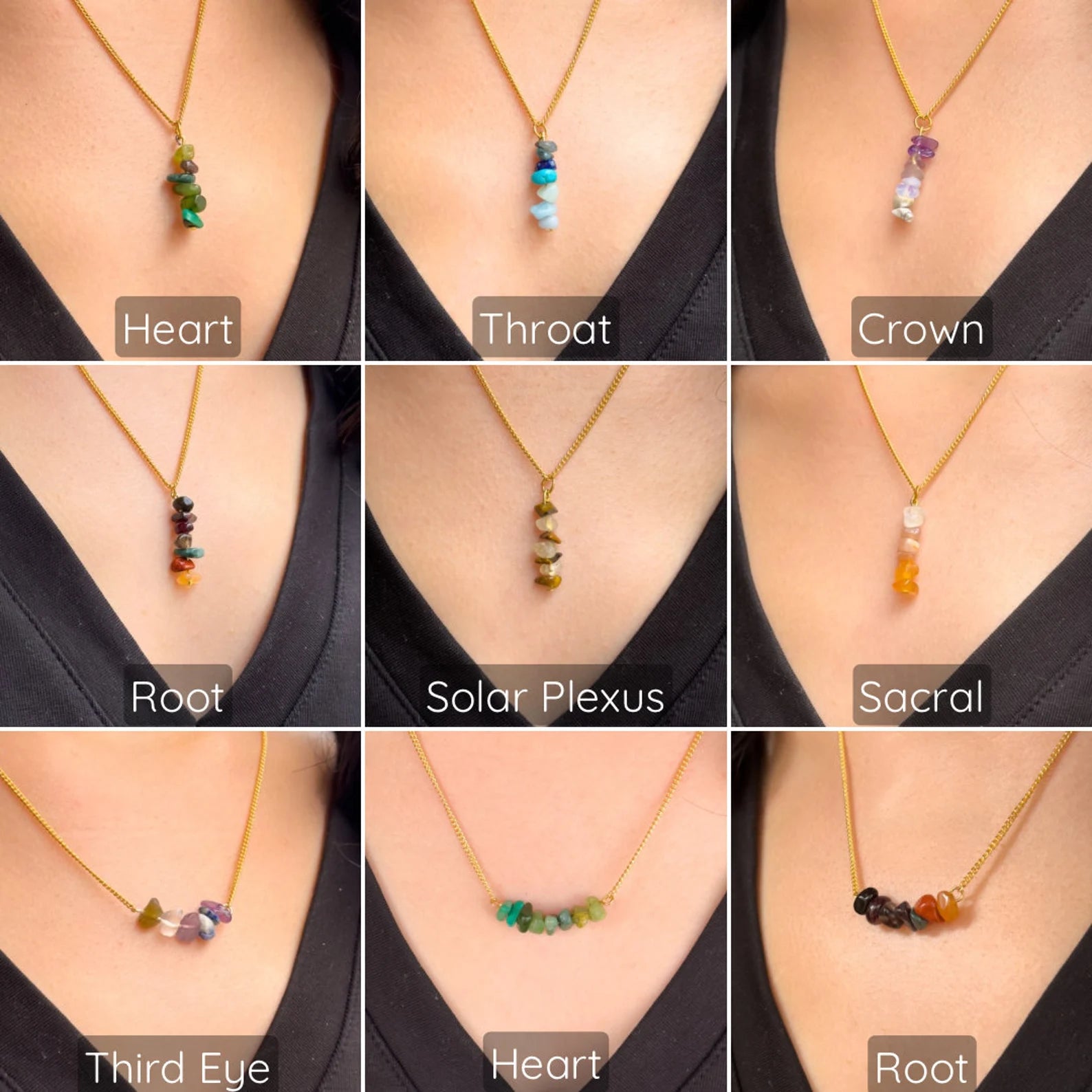 Third Eye Chakra Dangling Necklace necklaces LUNARITY GARAGE   