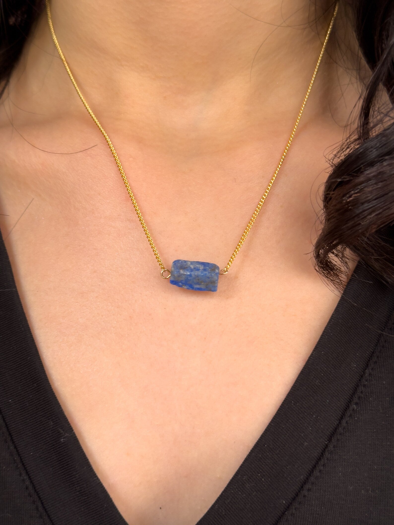 Raw Lapis Lazuli Necklace necklaces LUNARITY GARAGE