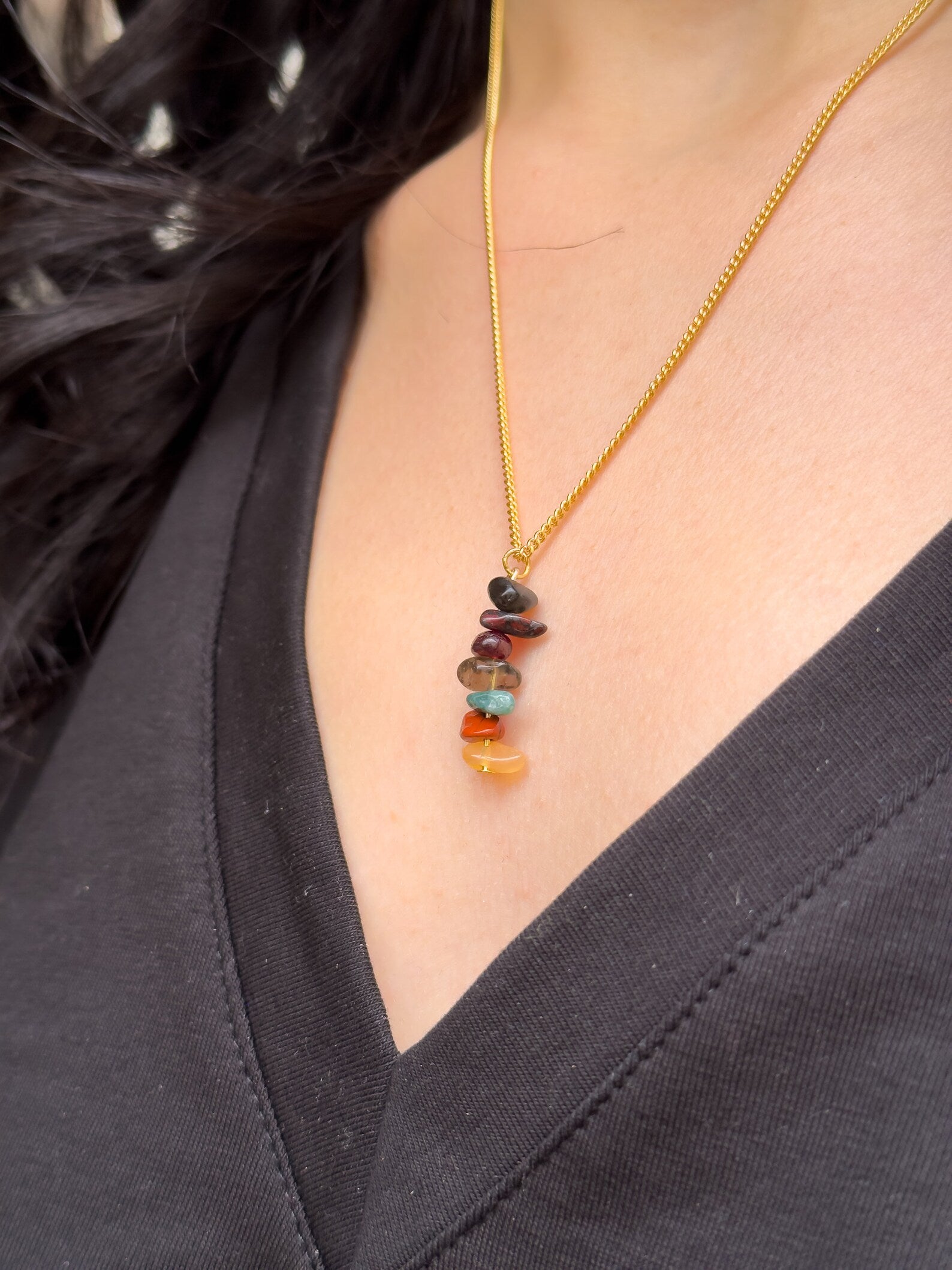 Root Chakra Dangling Necklace necklaces LUNARITY GARAGE
