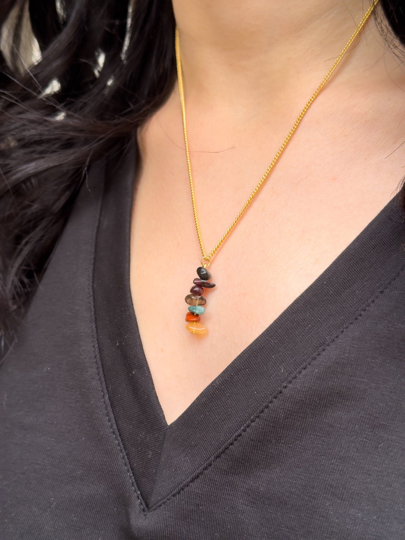 Root Chakra Dangling Necklace necklaces LUNARITY GARAGE