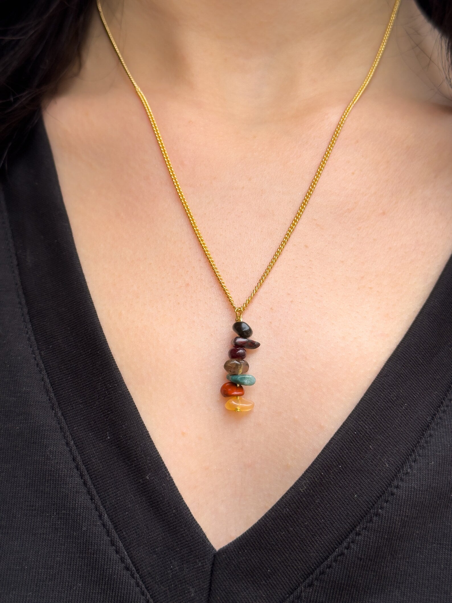 Root Chakra Dangling Necklace necklaces LUNARITY GARAGE
