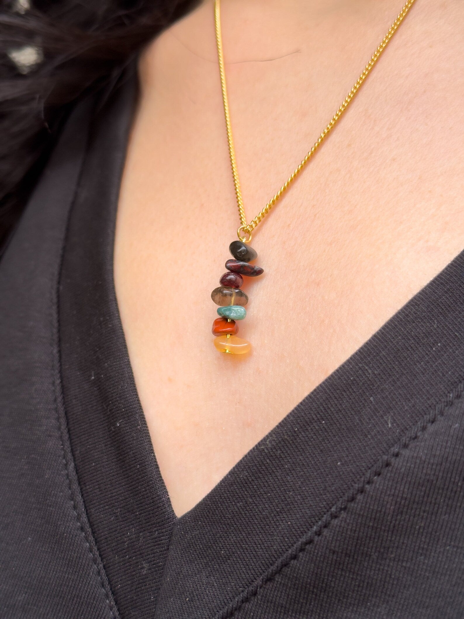 Root Chakra Dangling Necklace necklaces LUNARITY GARAGE