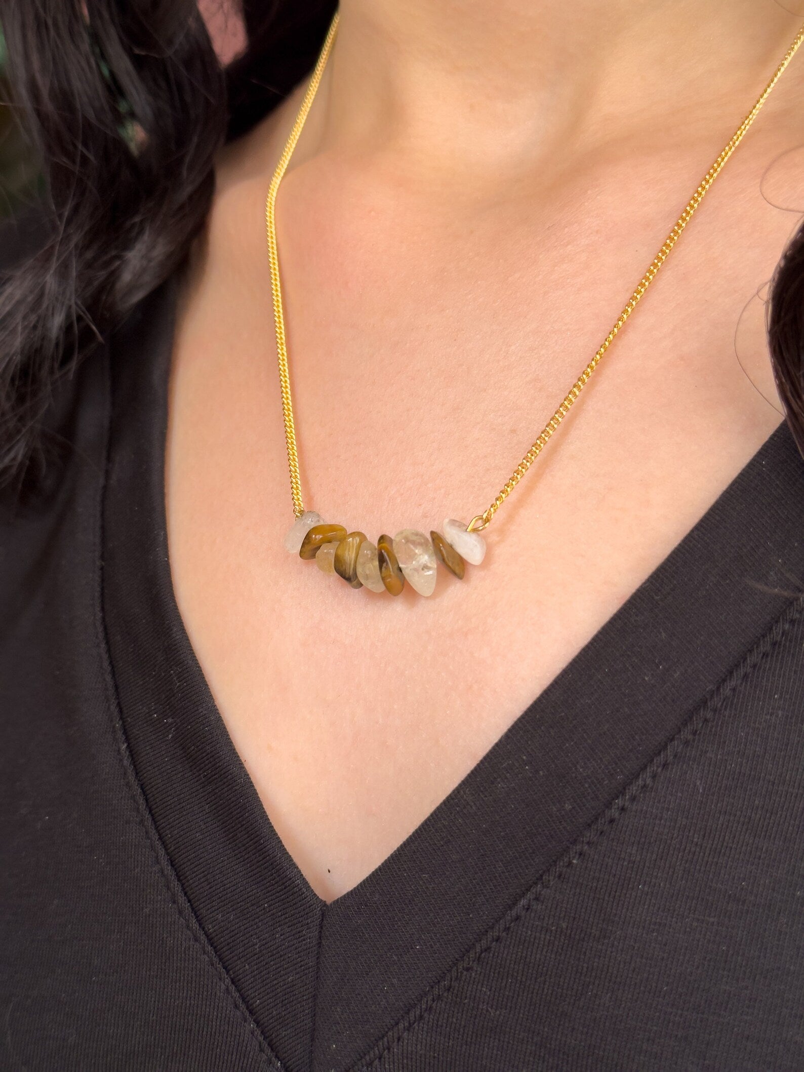Solar Plexus Chakra Gemsonte Necklace necklaces LUNARITY GARAGE