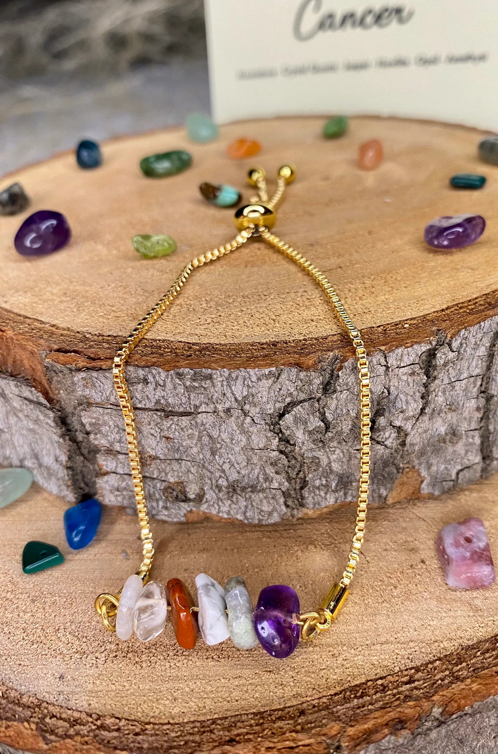 Cancer Zodiac Gemstone Bracelet zodiac bracelets LUNARITY GARAGE