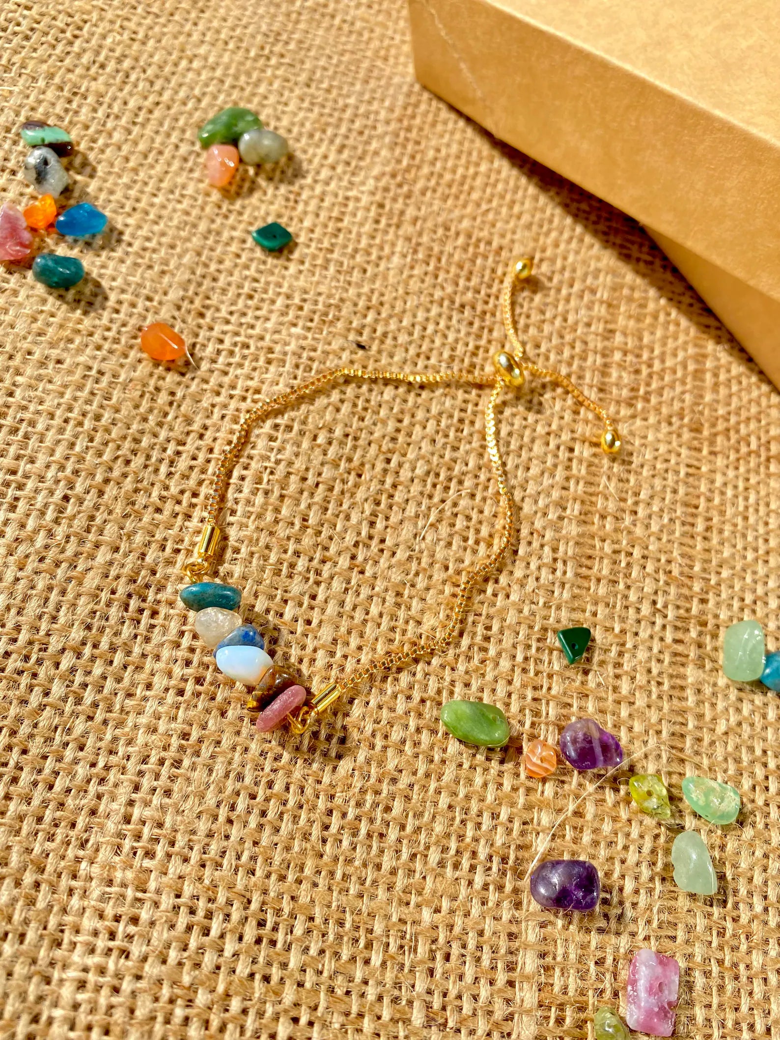 Libra Zodiac Gemstone Bracelet zodiac bracelets LUNARITY GARAGE Gold