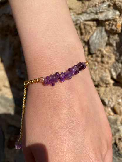 Handmade Amethyst Bracelet gemstone bracelet LUNARITY GARAGE   