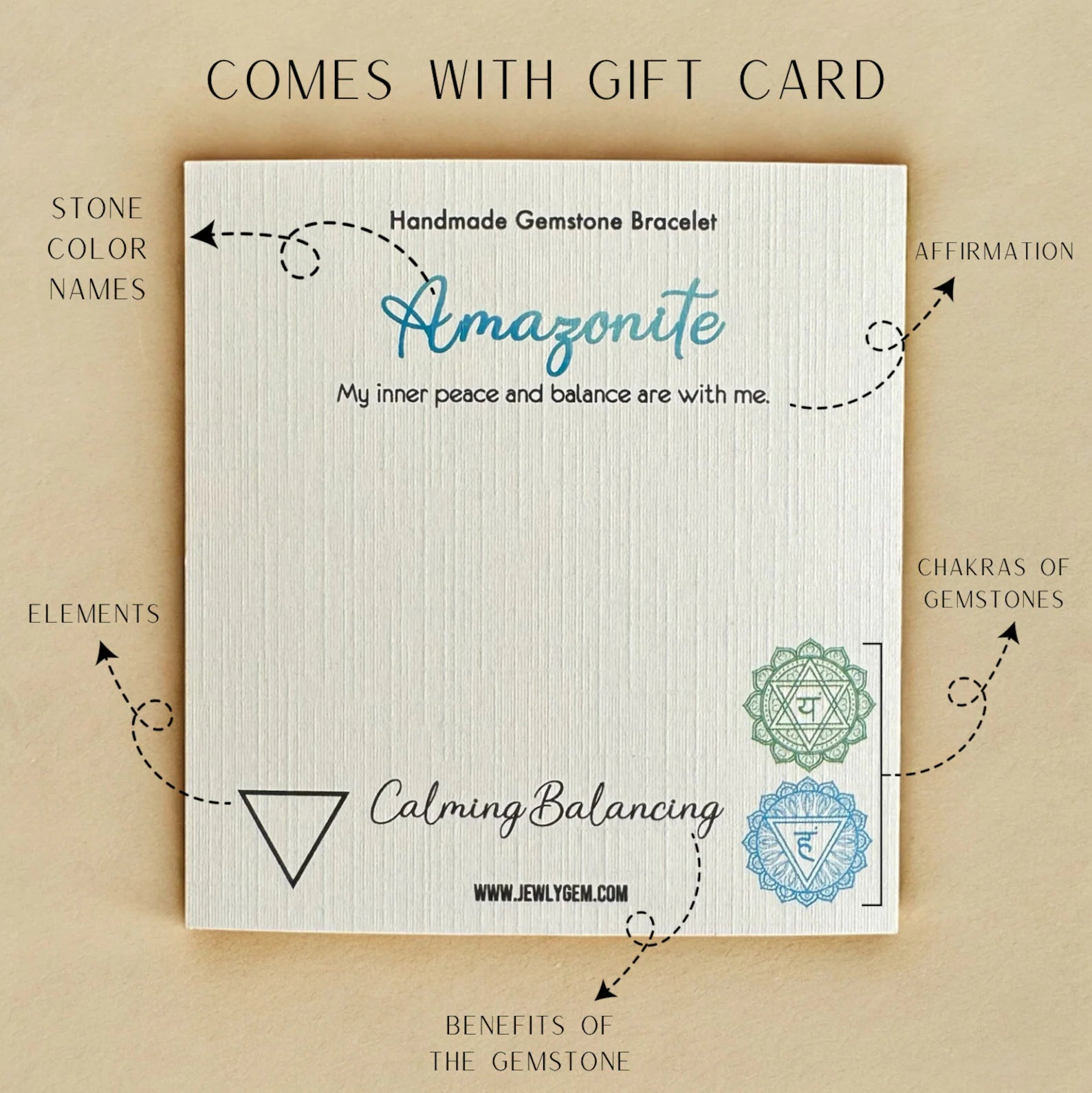 Handmade Amazonite Bracelet gemstone bracelet LUNARITY GARAGE