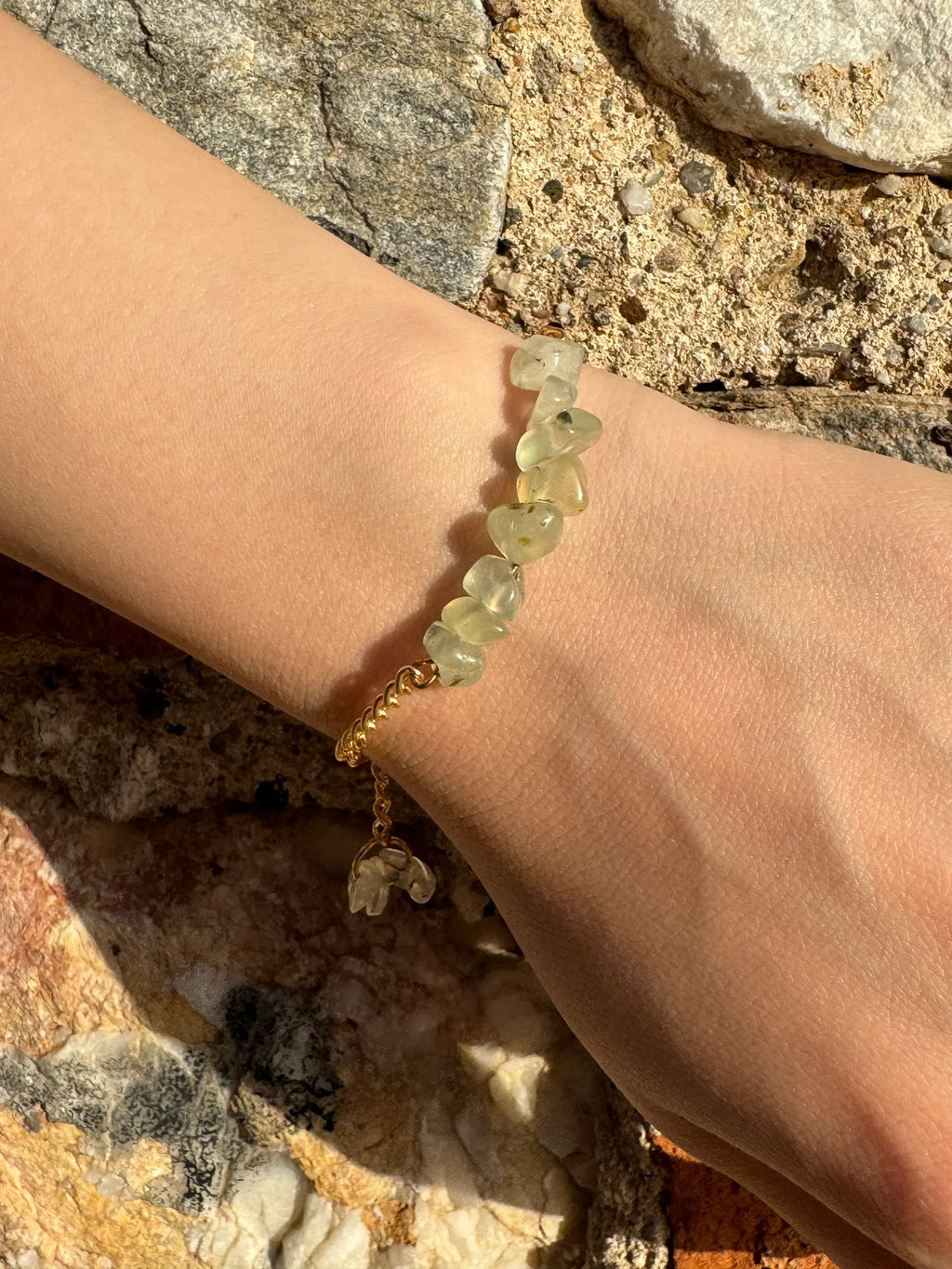 Handmade Prehnite Bracelet gemstone bracelet LUNARITY GARAGE   