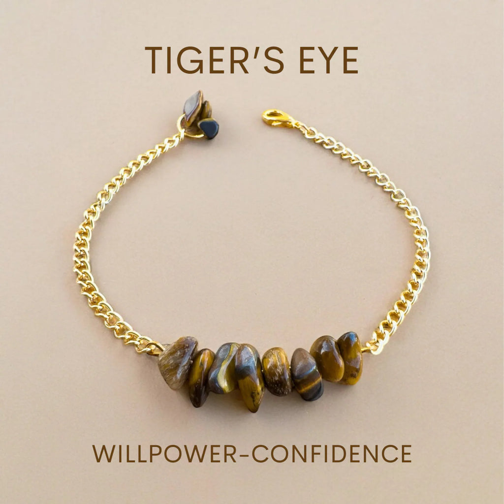 Handmade Tiger's Eye Bracelet gemstone bracelet LUNARITY GARAGE   