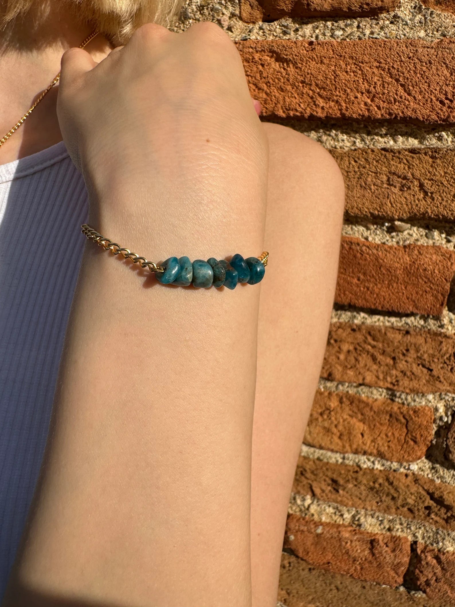 Handmade Apatite Bracelet gemstone bracelet LUNARITY GARAGE