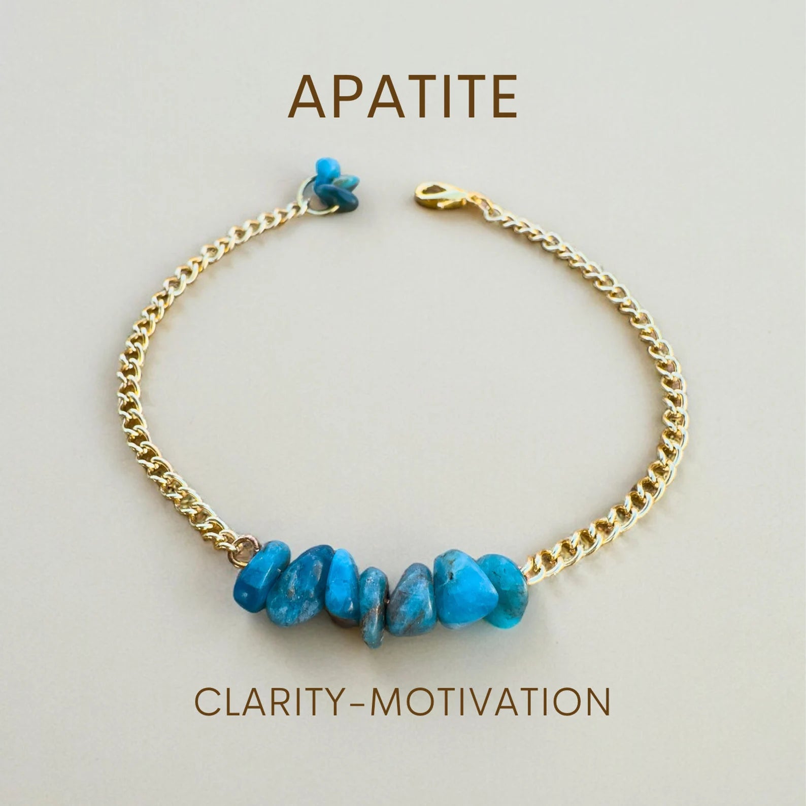 Handmade Apatite Bracelet gemstone bracelet LUNARITY GARAGE   