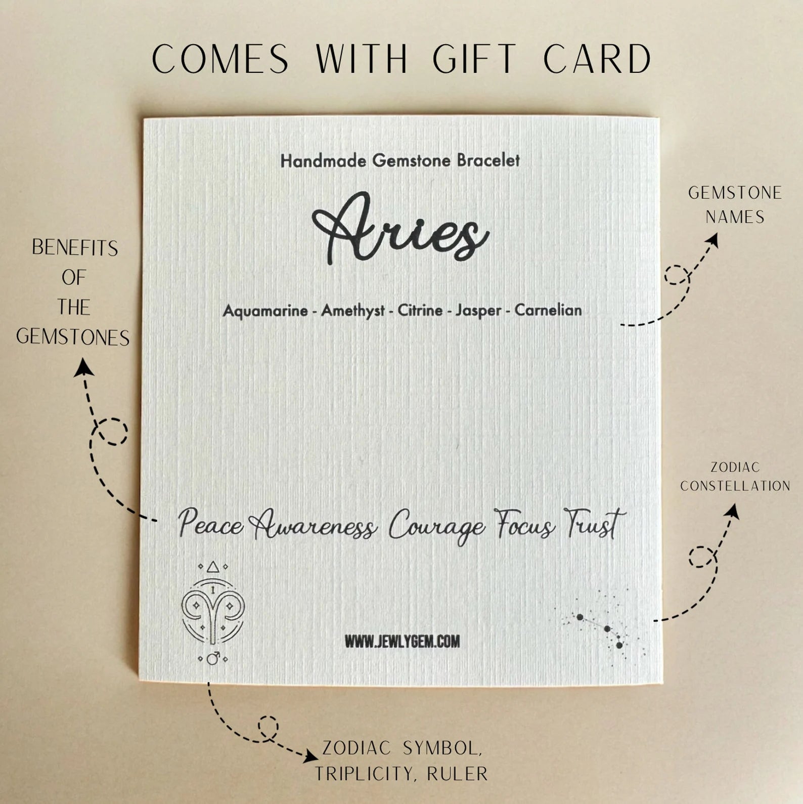 Aries Zodiac Bracelet bracelets LUNARITY GARAGE