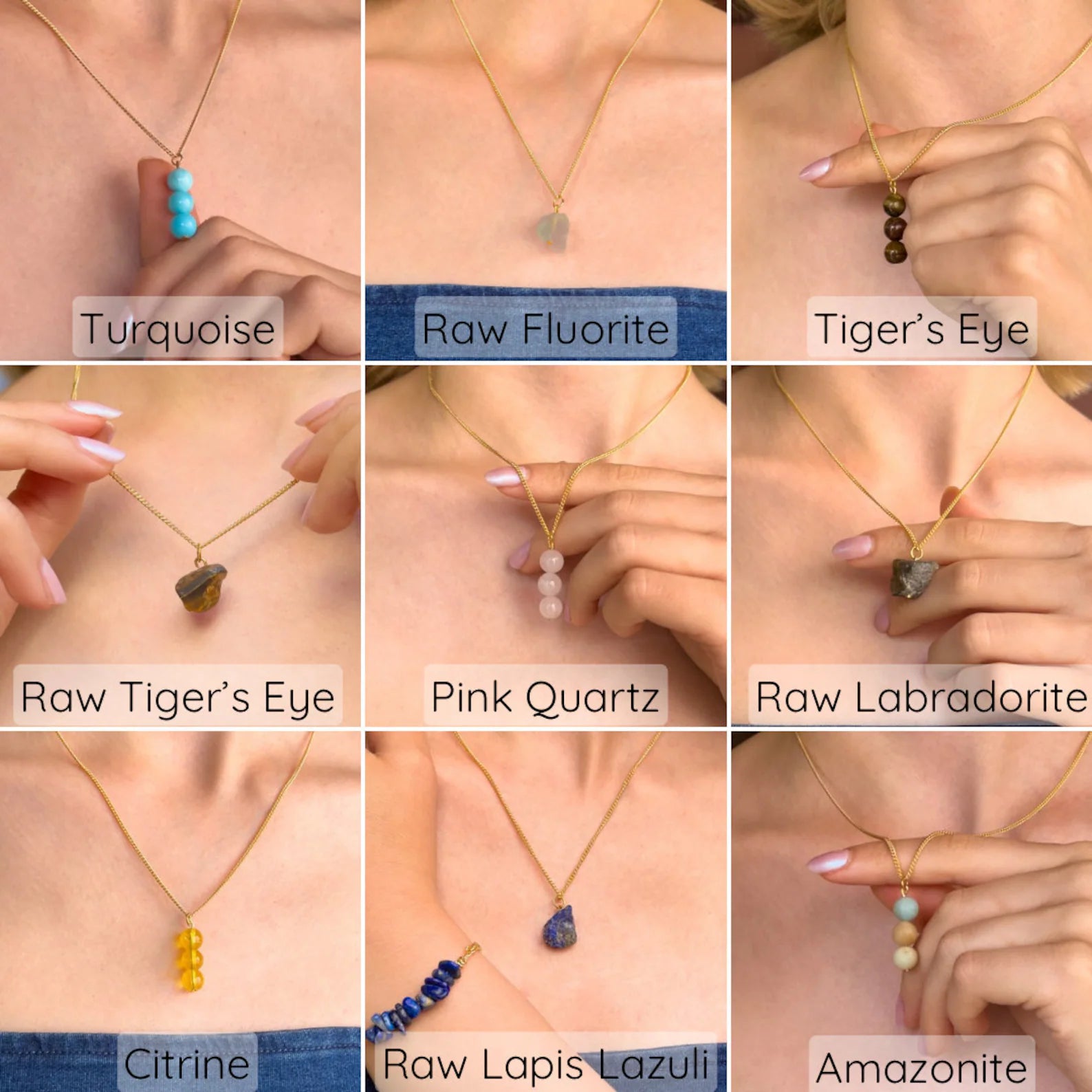 Rose Quartz Necklace necklaces LUNARITY GARAGE