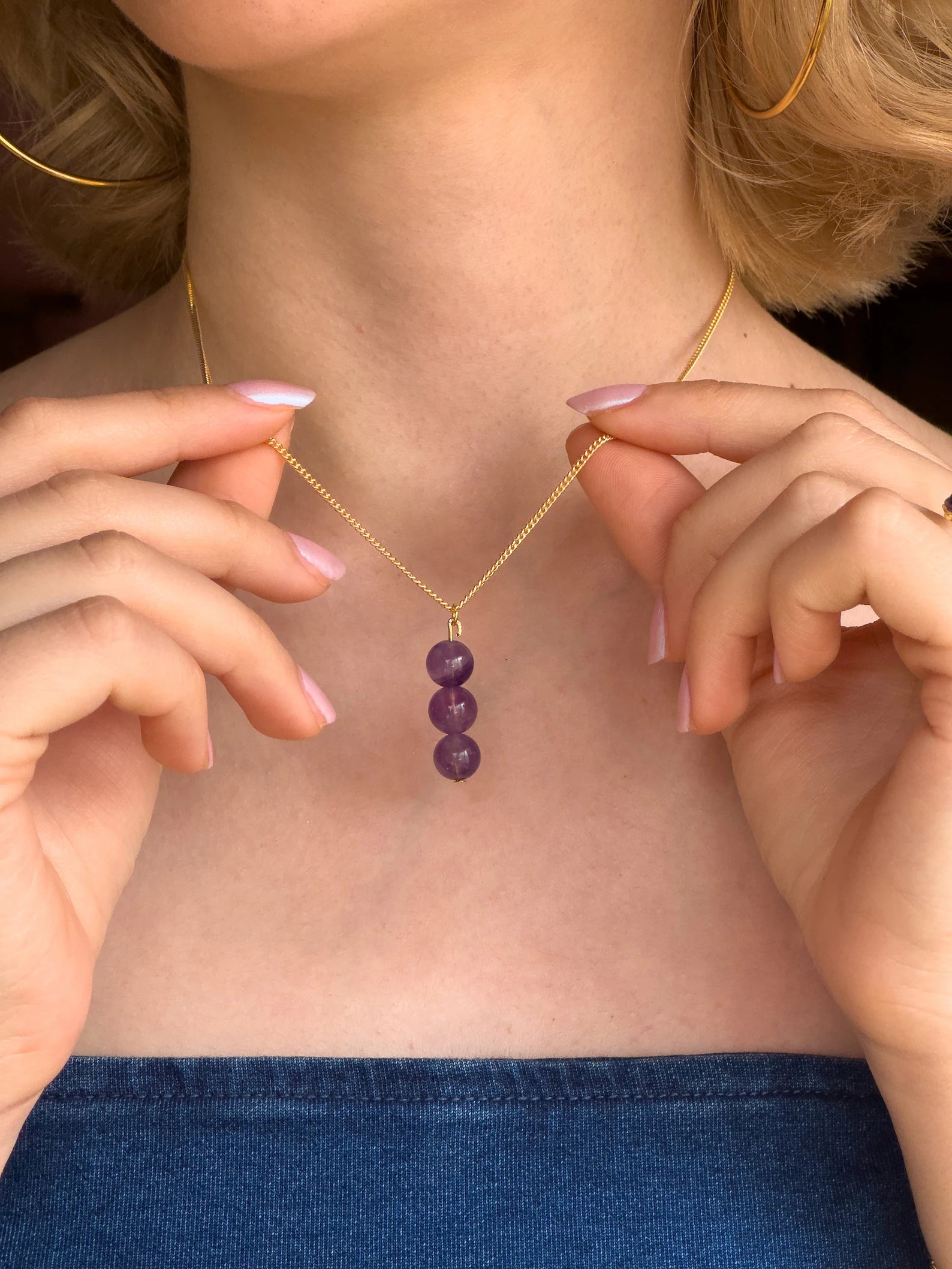 Amethyst World Necklace necklaces LUNARITY GARAGE