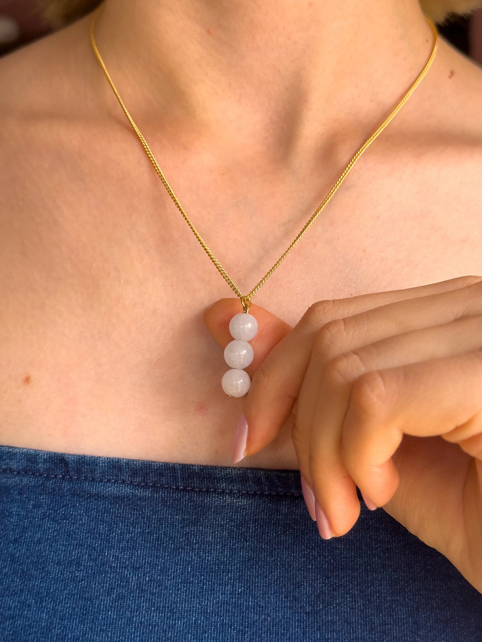 Moonstone Dangling Necklace necklaces LUNARITY GARAGE