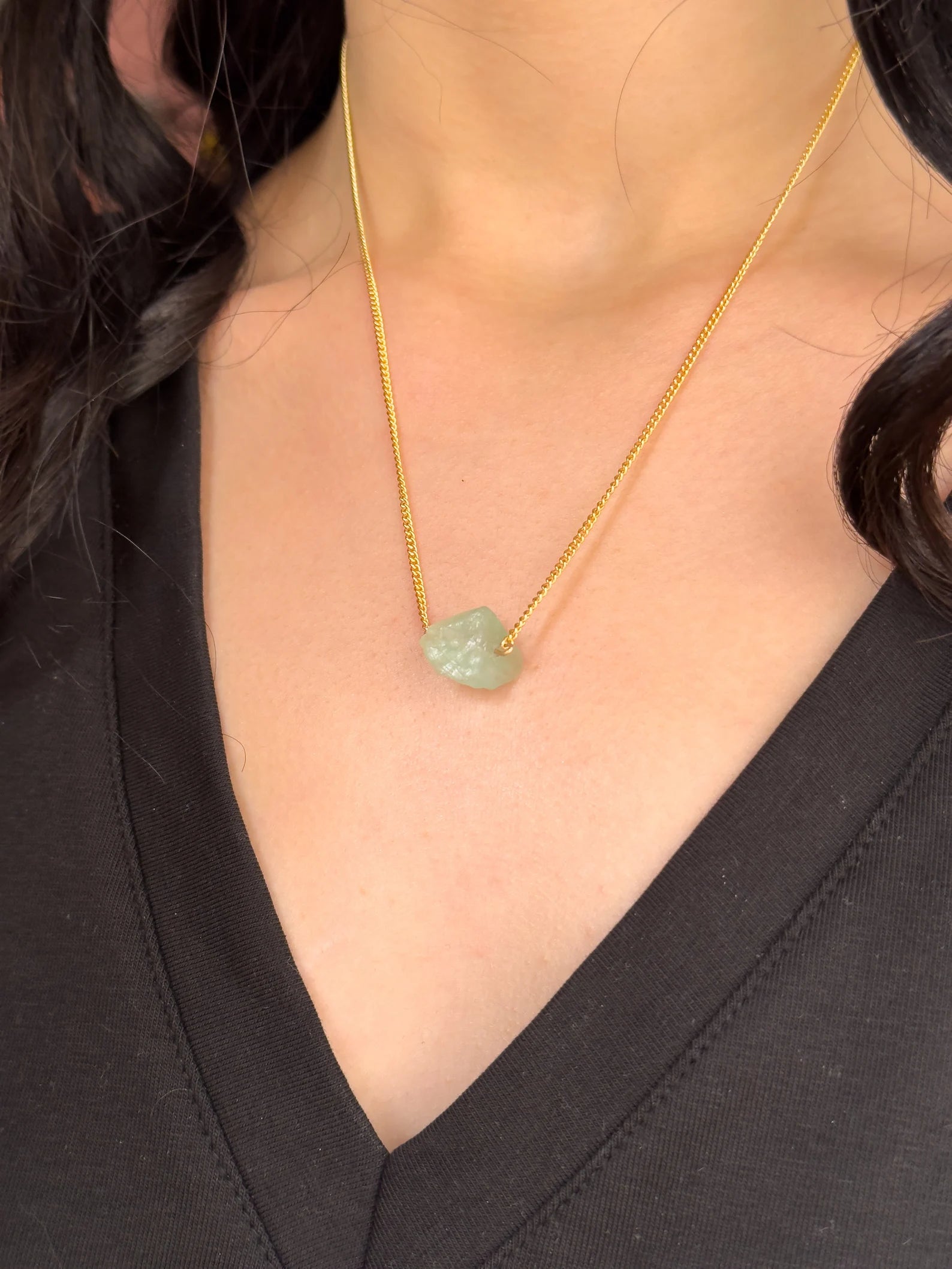 Raw Fluorite Necklace necklaces LUNARITY GARAGE   