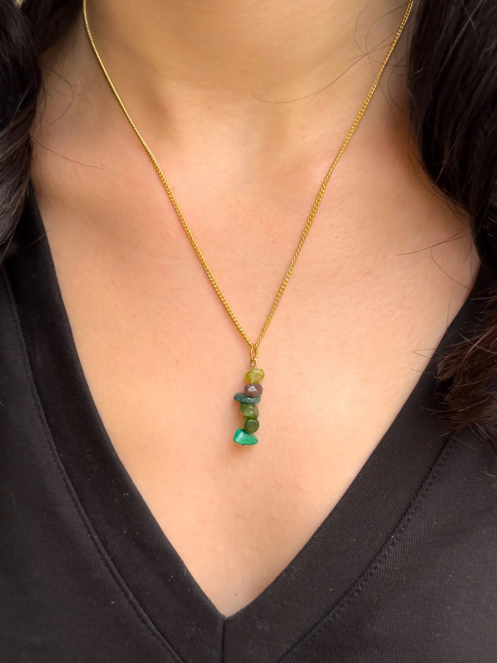 Heart Chakra Dangling Necklace necklaces LUNARITY GARAGE 16 Inches