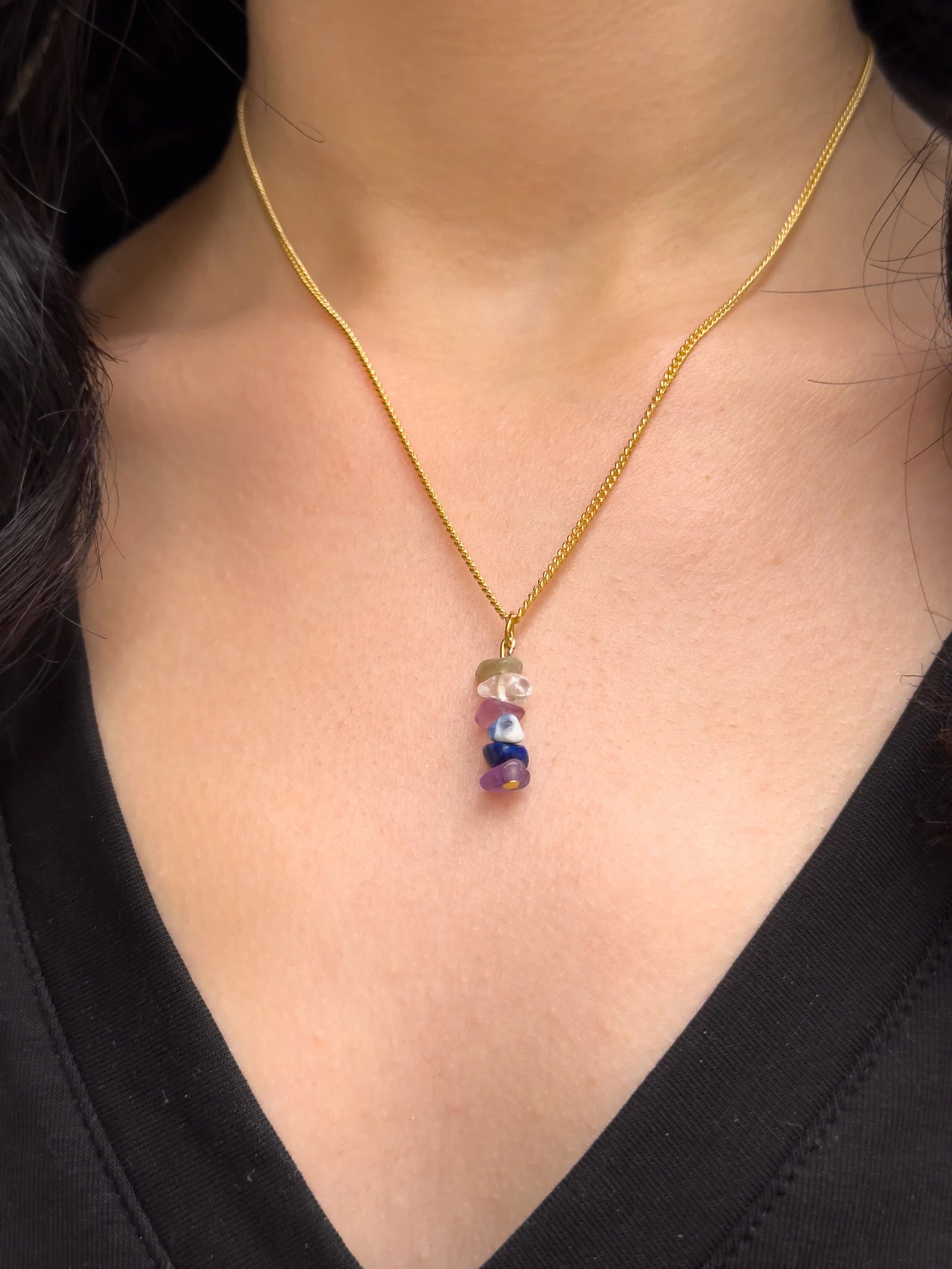 Third Eye Chakra Dangling Necklace necklaces LUNARITY GARAGE