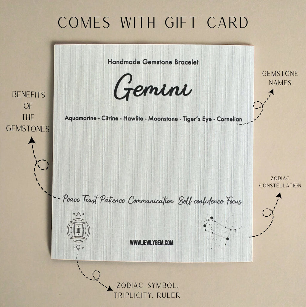 Gemini Zodiac Bracelet zodiac bracelets LUNARITY GARAGE   