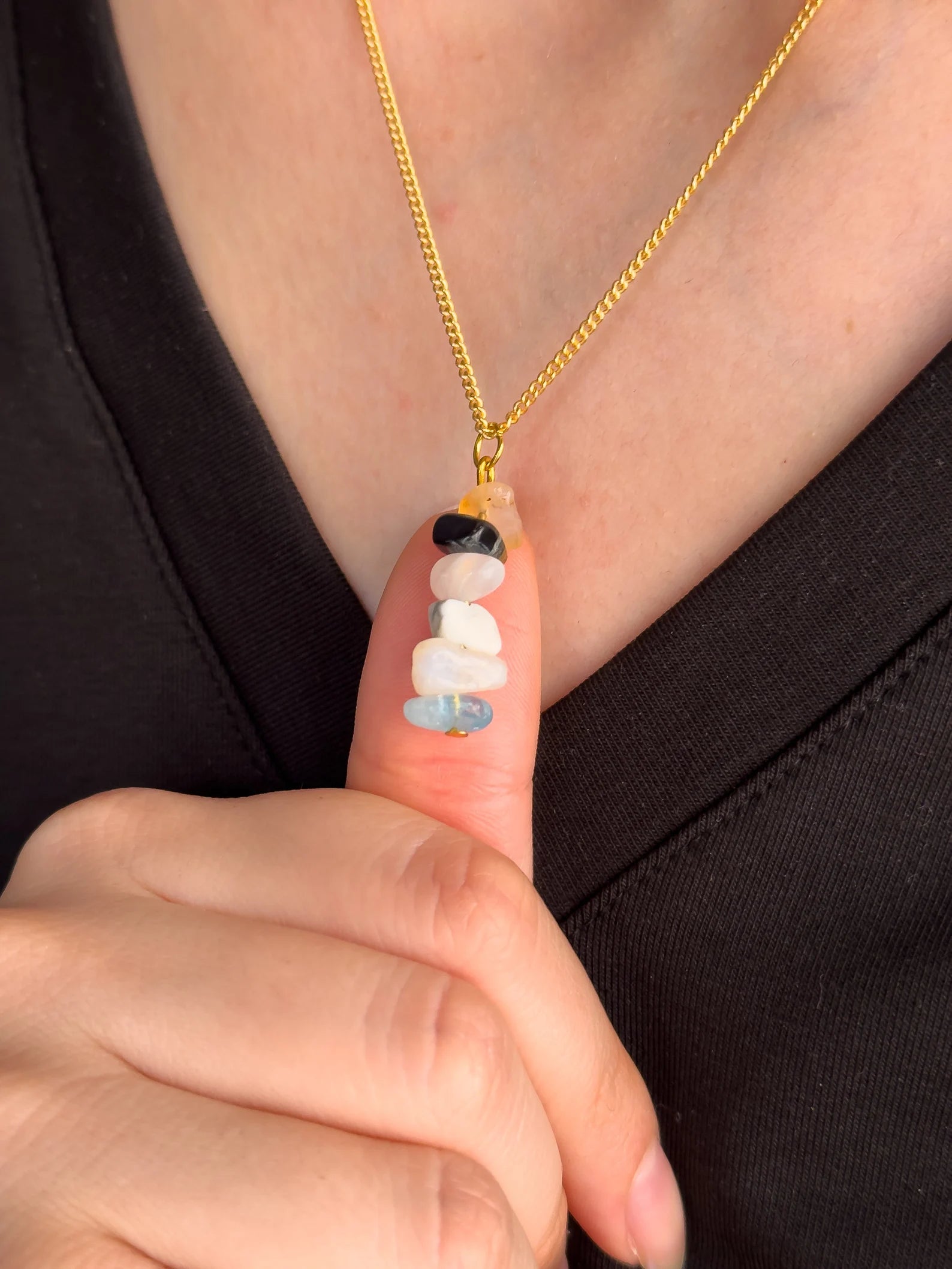 Gemini Zodiac Minimalist Necklace necklaces LUNARITY GARAGE