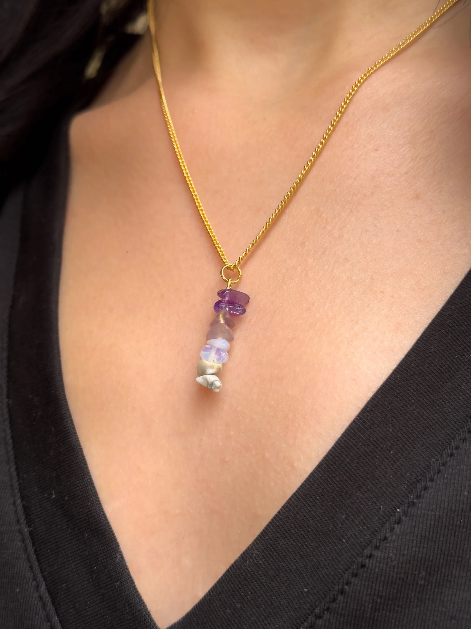 Crown Chakra Dangling Necklace necklaces LUNARITY GARAGE