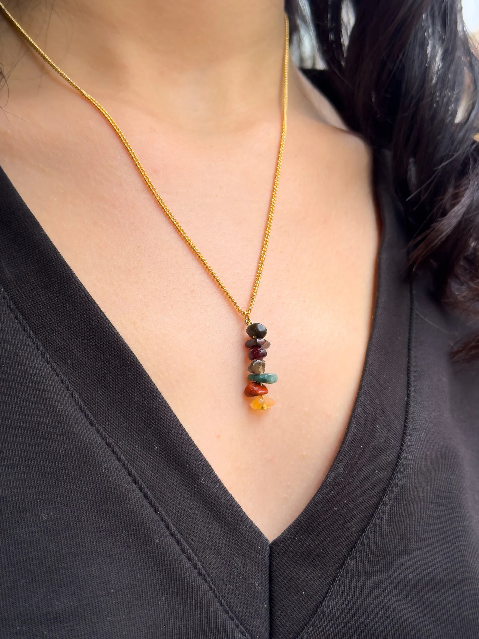 Root Chakra Dangling Necklace necklaces LUNARITY GARAGE