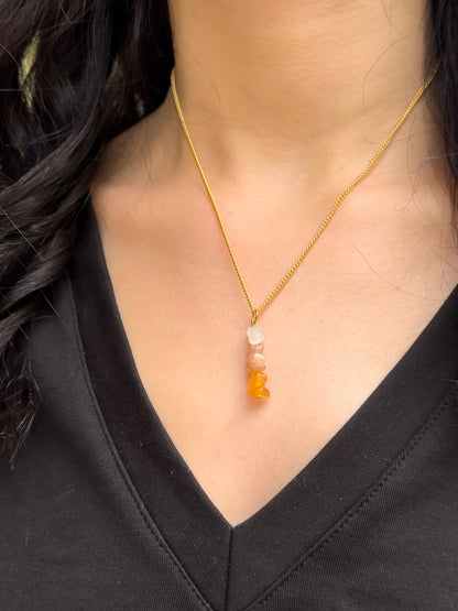 Sacral Chakra Dangling Necklace necklaces LUNARITY GARAGE   