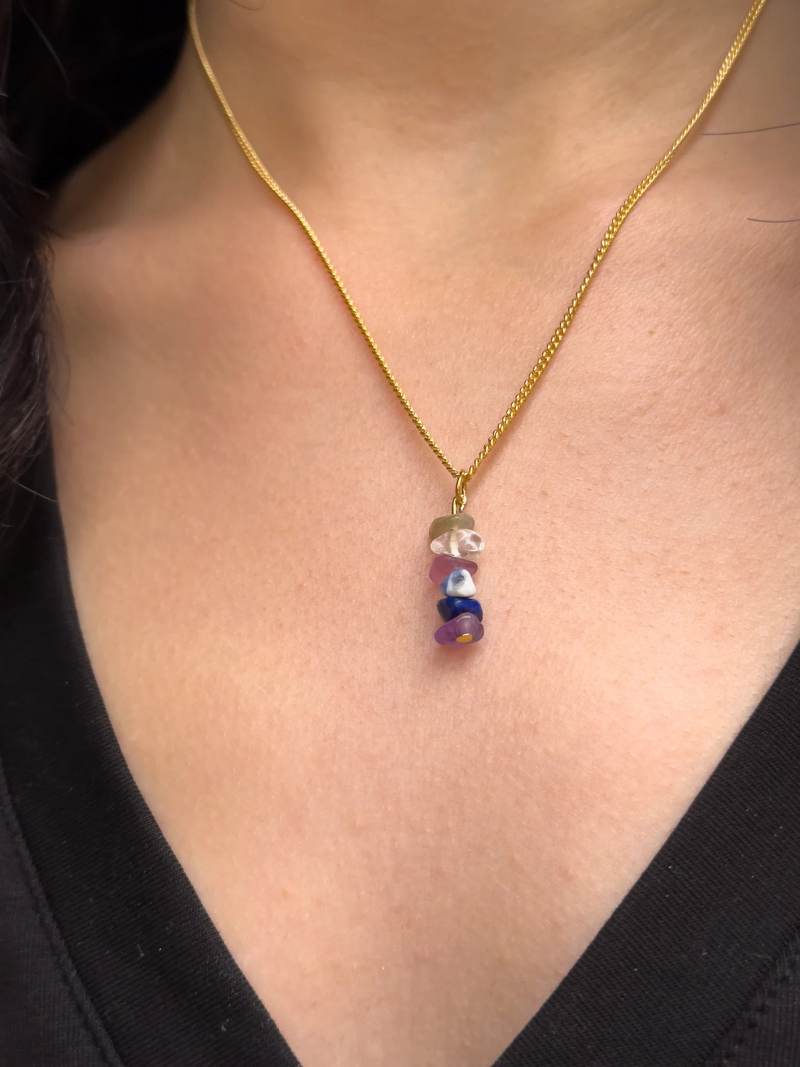 Third Eye Chakra Dangling Necklace necklaces LUNARITY GARAGE