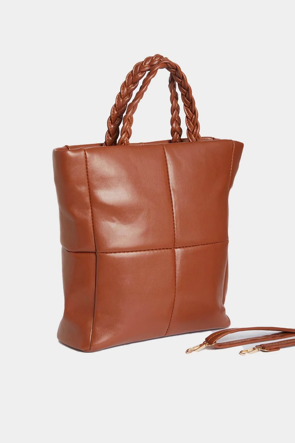 Knit Handle Hand Bag handbag LUNARITY GARAGE Ginger  