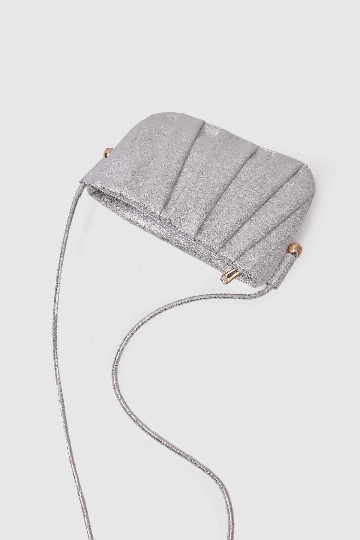 Metallic Long Strap Shoulder Bag shoulder bag LUNARITY GARAGE White  