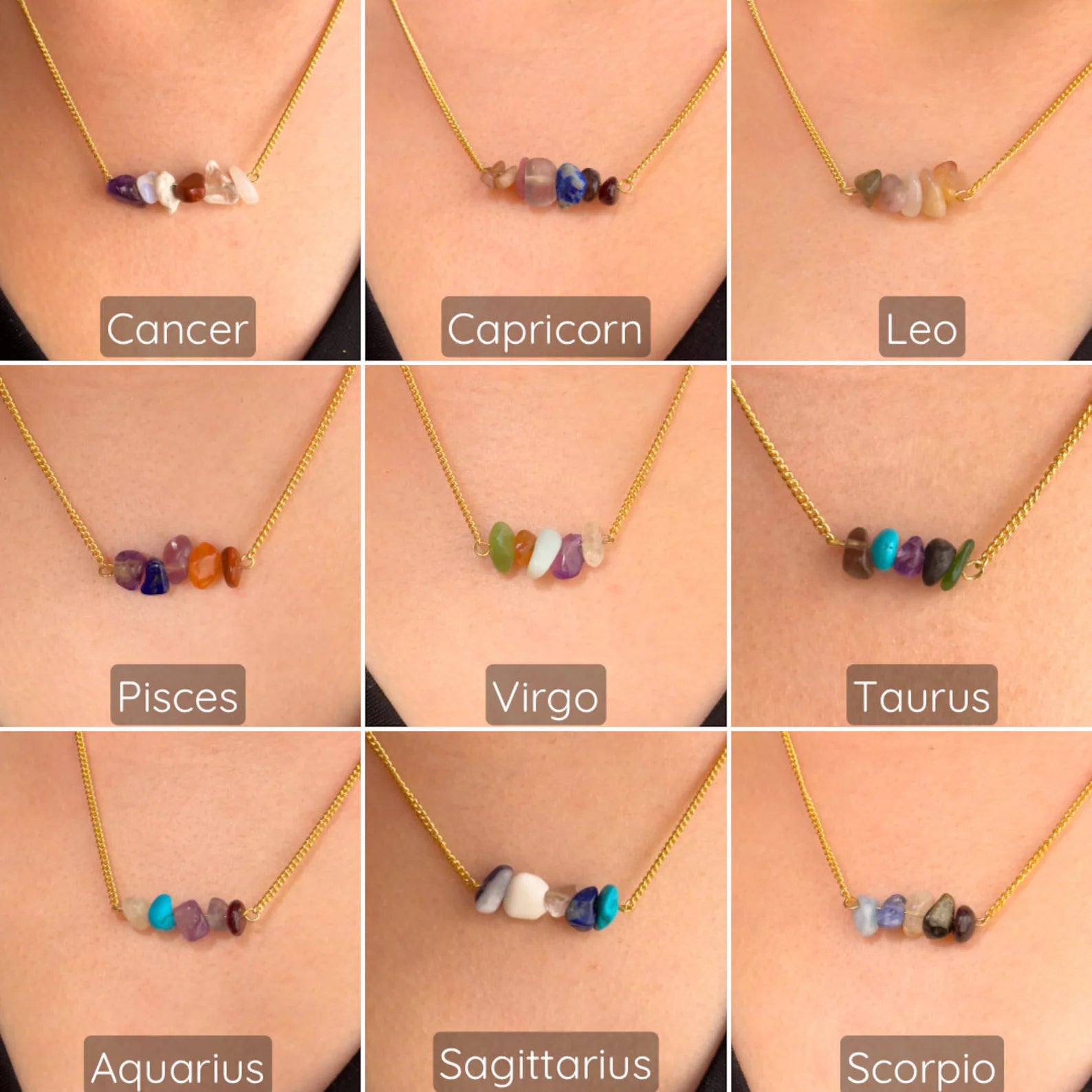 Aries Zodiac Bar Necklace necklaces LUNARITY GARAGE   