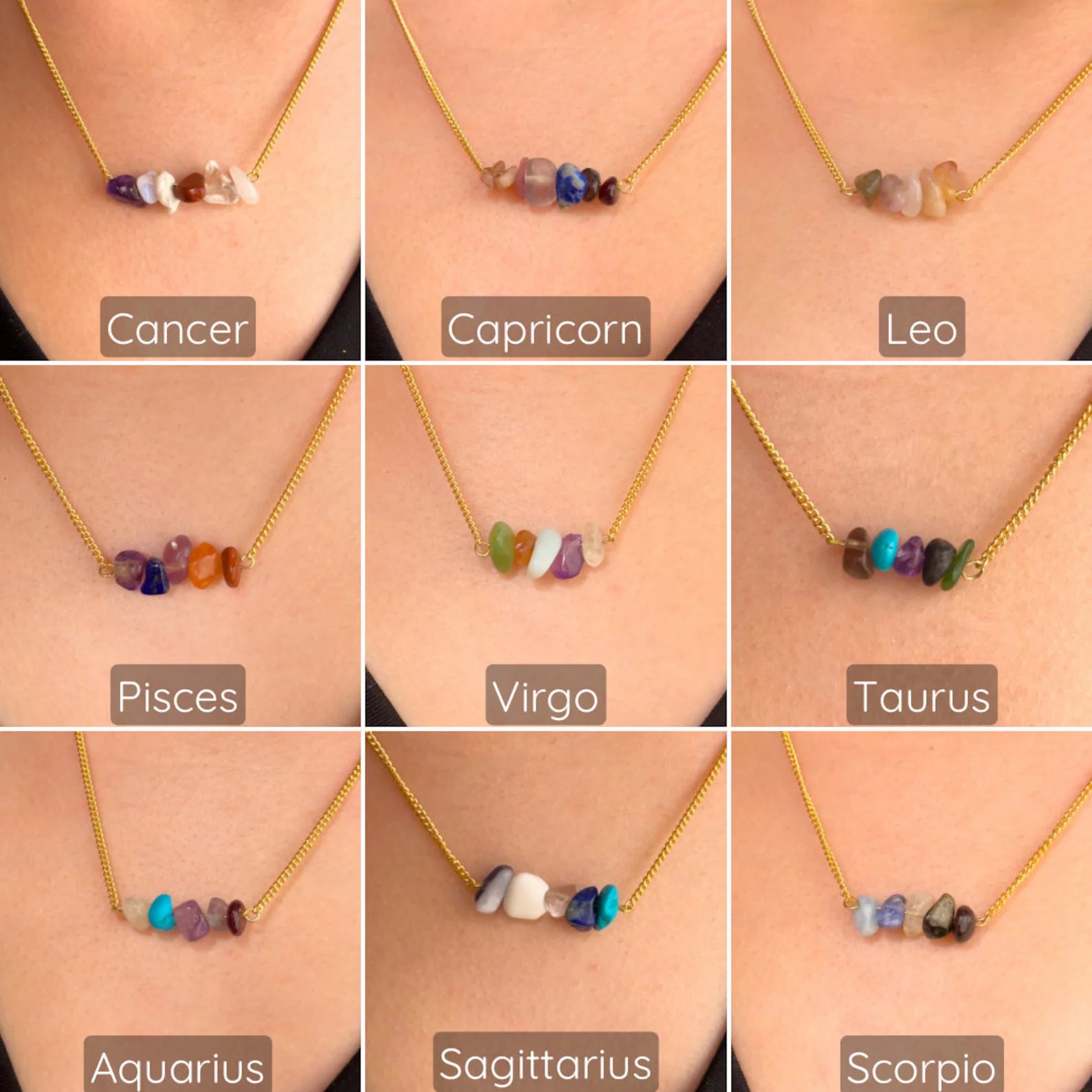 Capricorn Zodiac Bar Necklace necklaces LUNARITY GARAGE