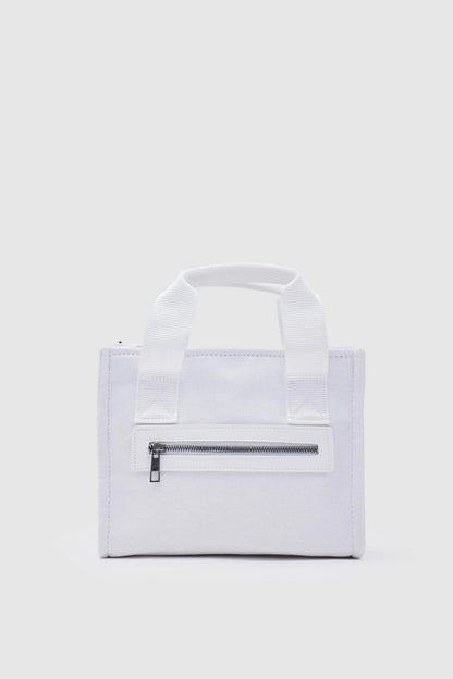 Canvas Fabric White Crossbody Bag crossbody bag LUNARITY GARAGE   