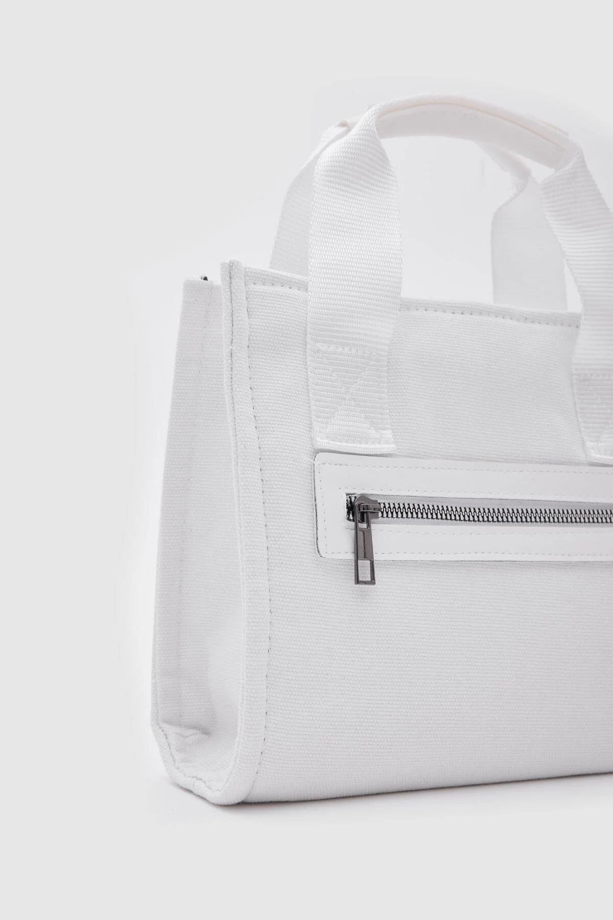 Canvas Fabric White Crossbody Bag crossbody bag LUNARITY GARAGE   