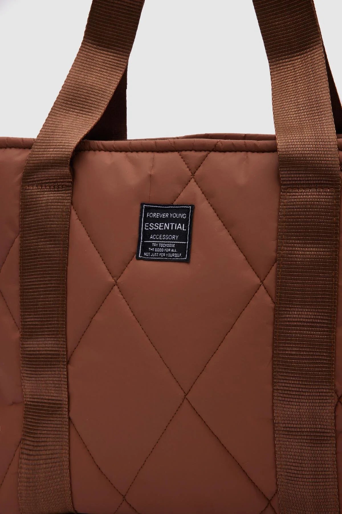 Quilted Bigger Tan Shoulder Bag Gabbi bag LUNARITY GARAGE   