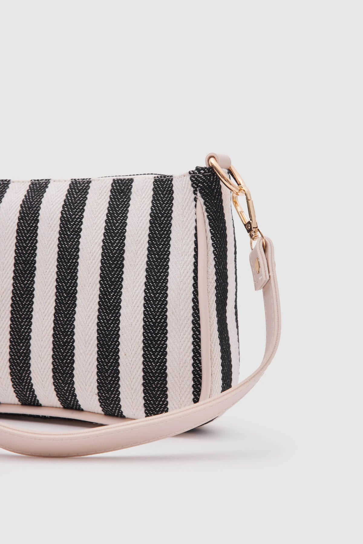 Kate Black Buckled Denim Baguette Bag baguette bags LUNARITY GARAGE