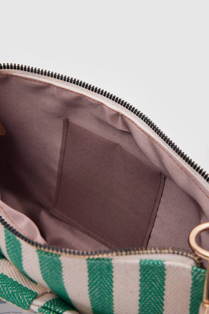 Kate Green Buckled Denim Baguette Bag baguette bags LUNARITY GARAGE   