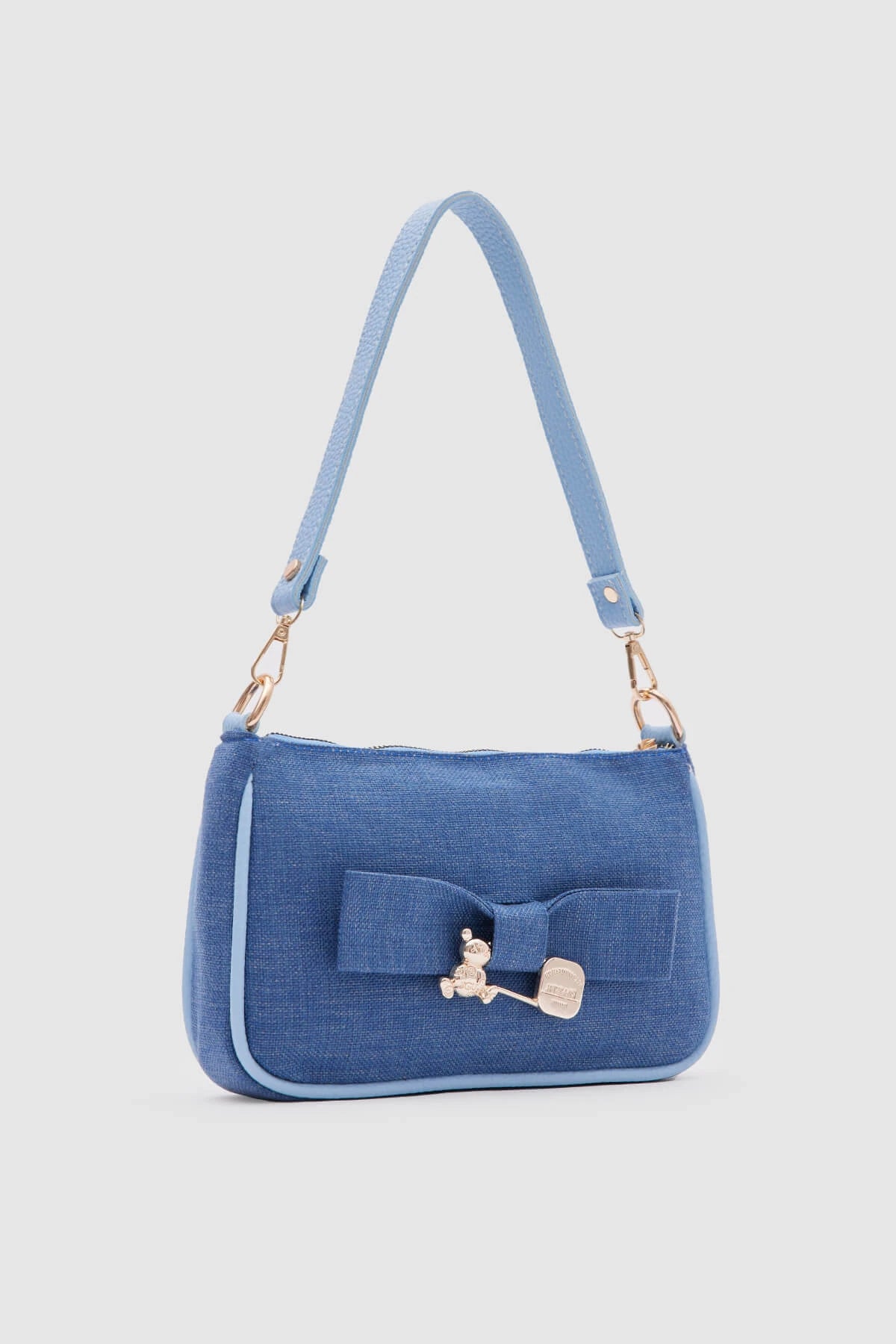 Kate Denim Buckled Denim Baguette Bag baguette bags LUNARITY GARAGE