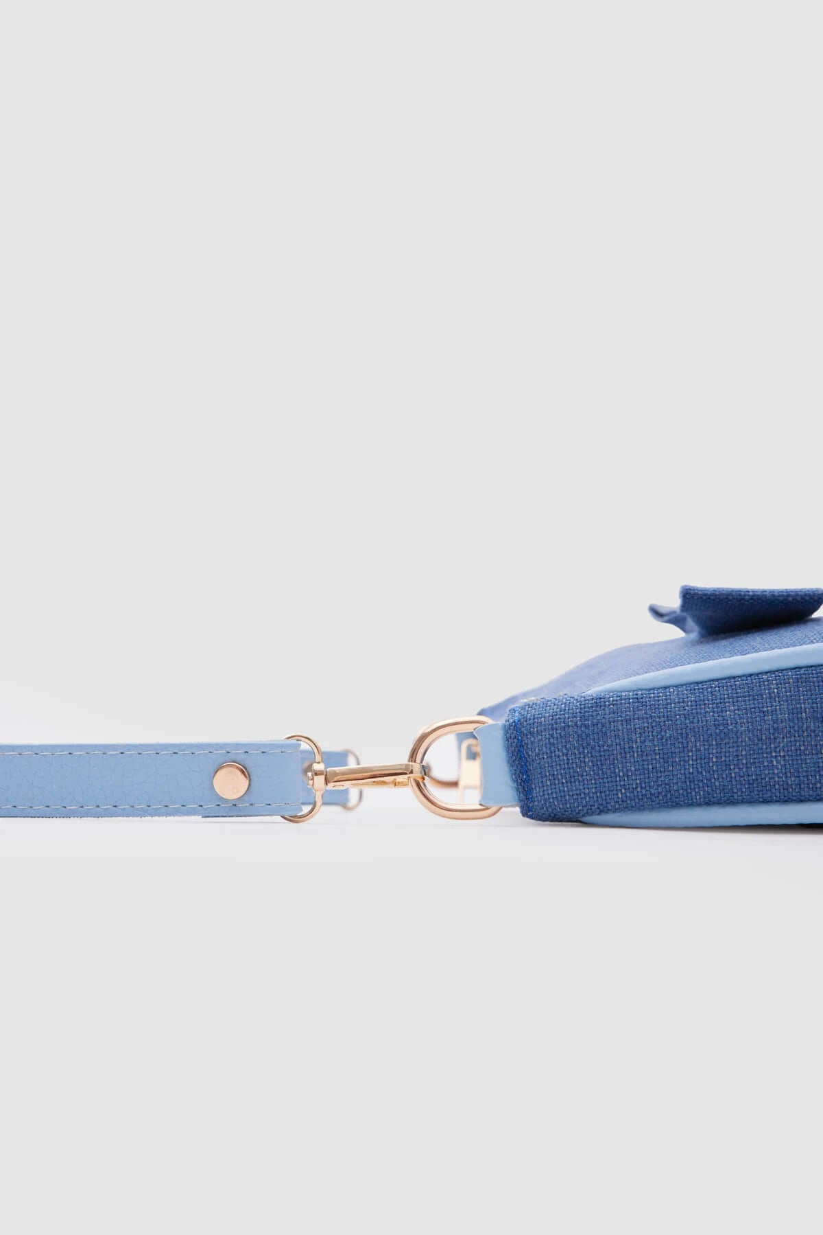 Kate Denim Buckled Denim Baguette Bag baguette bags LUNARITY GARAGE