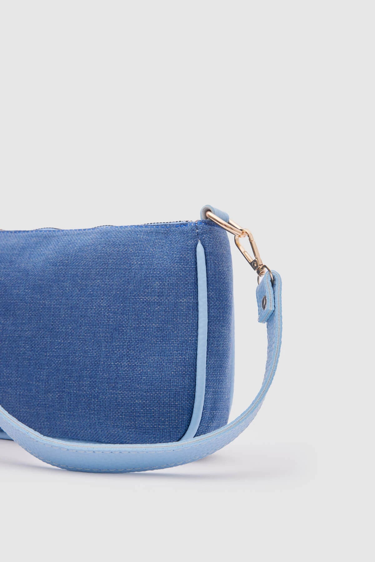 Kate Denim Buckled Denim Baguette Bag baguette bags LUNARITY GARAGE