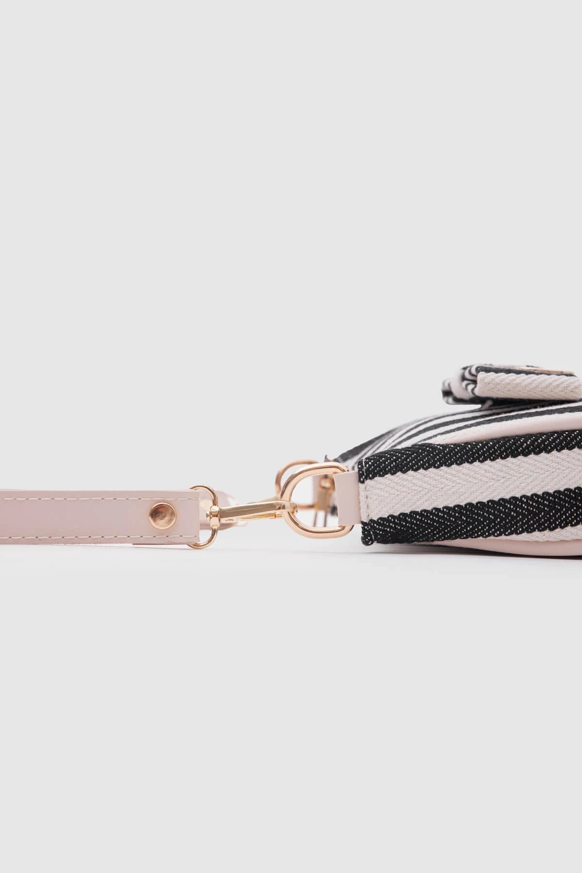 Kate Black Buckled Denim Baguette Bag baguette bags LUNARITY GARAGE