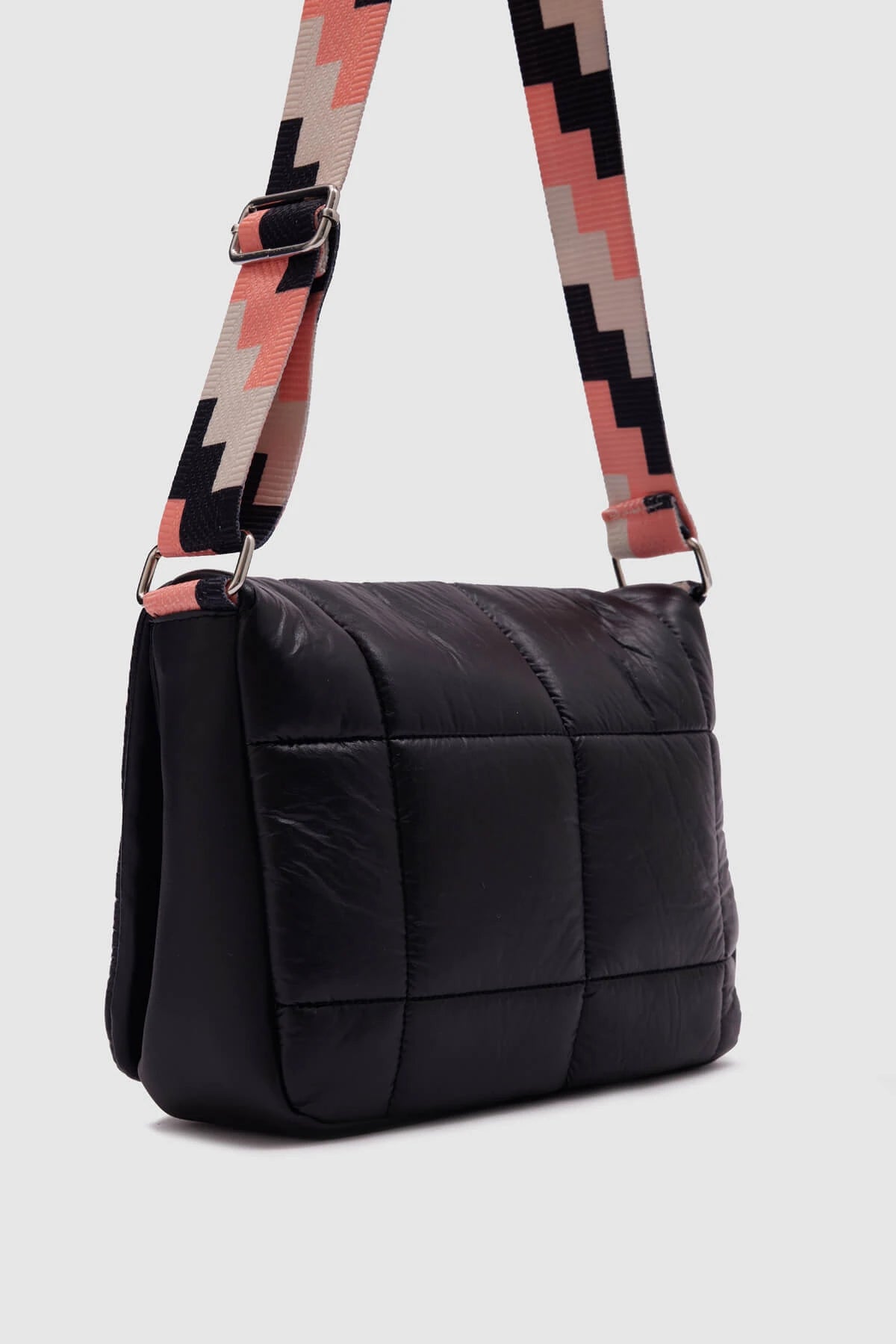 Lorenzo Quilted Color Crossbody Bag crossbody bag LUNARITY GARAGE Black  