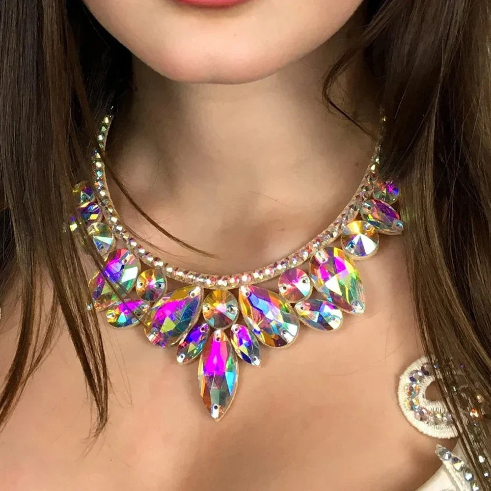 Ballroom Dance Crystal Choker Necklace Necklace Lunarity Garage
