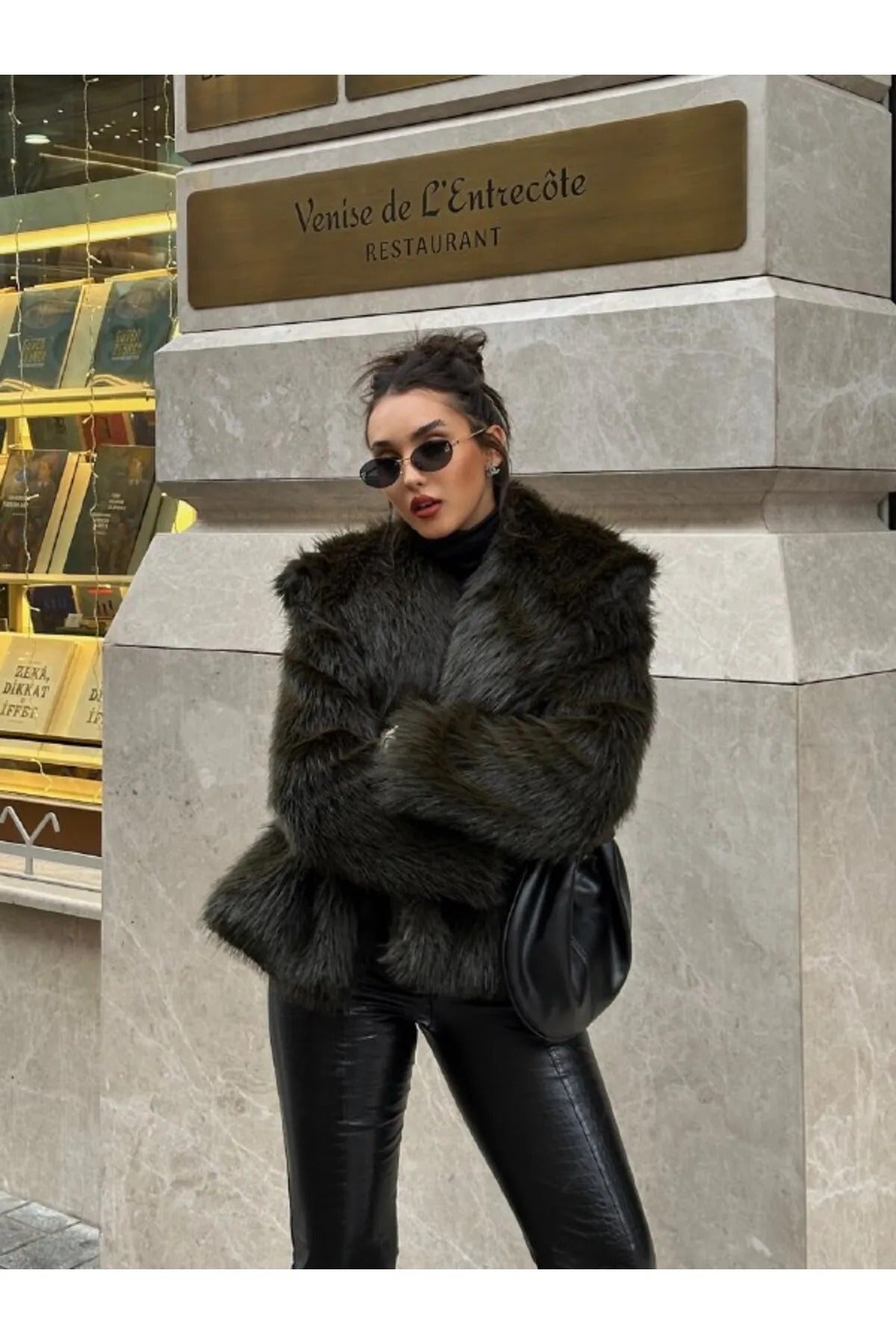 Soft Touch Oversized Premium Fur Plush Coats Fur Plush Coat LUNARITY GARAGE Small Khaki Green