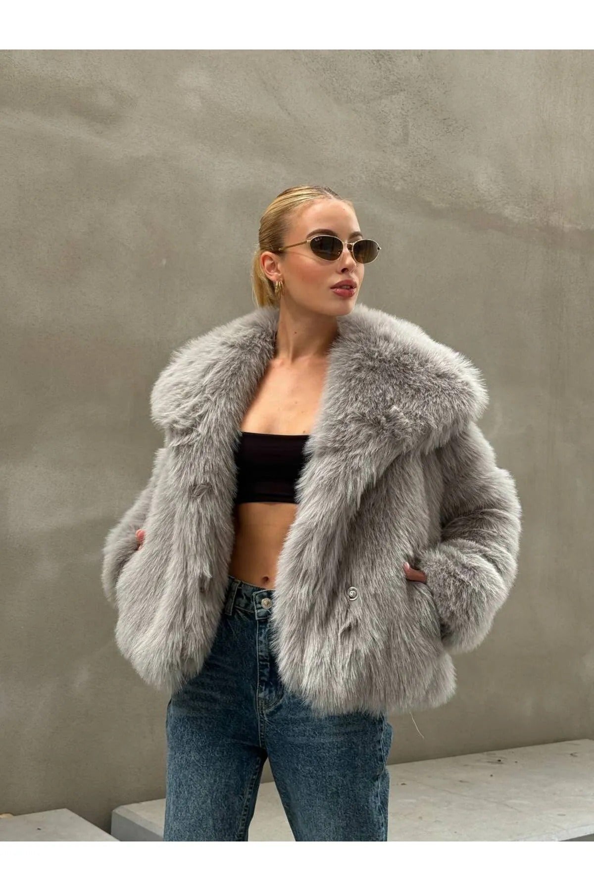 Soft Touch Oversized Premium Fur Plush Coats Fur Plush Coat LUNARITY GARAGE
