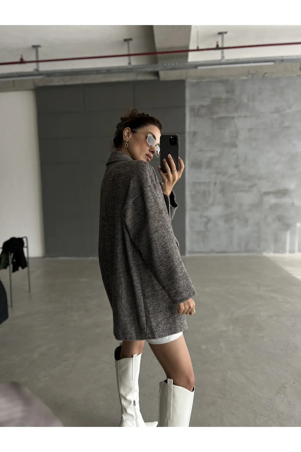Cashmere Style Button Up Jacket – Classic Long Sleeve Coat with Double Pockets Jackets LUNARITY GARAGE