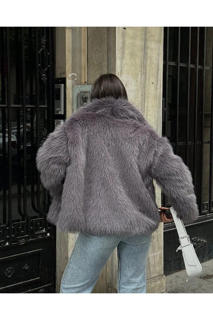Soft Touch Oversized Premium Fur Plush Coats Fur Plush Coat LUNARITY GARAGE