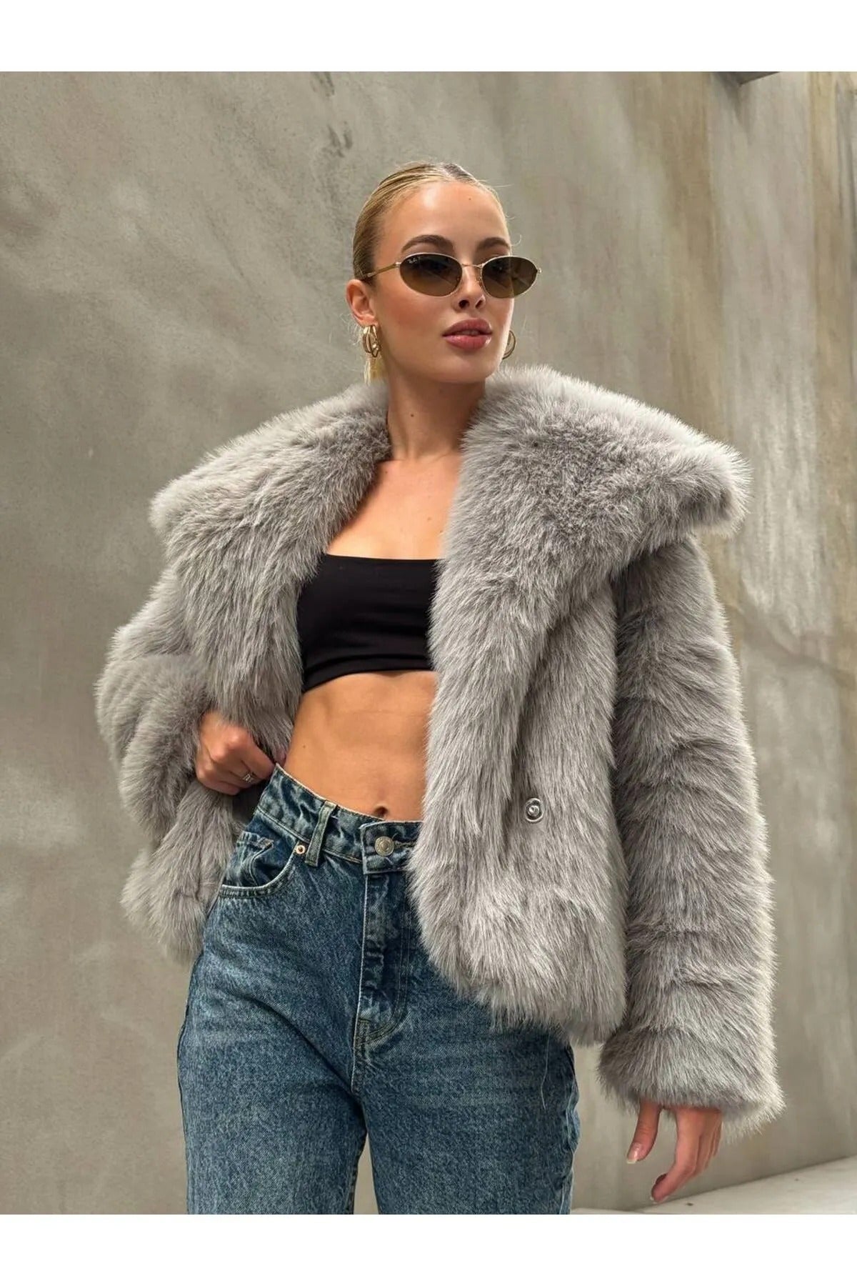 Soft Touch Oversized Premium Fur Plush Coats Fur Plush Coat LUNARITY GARAGE