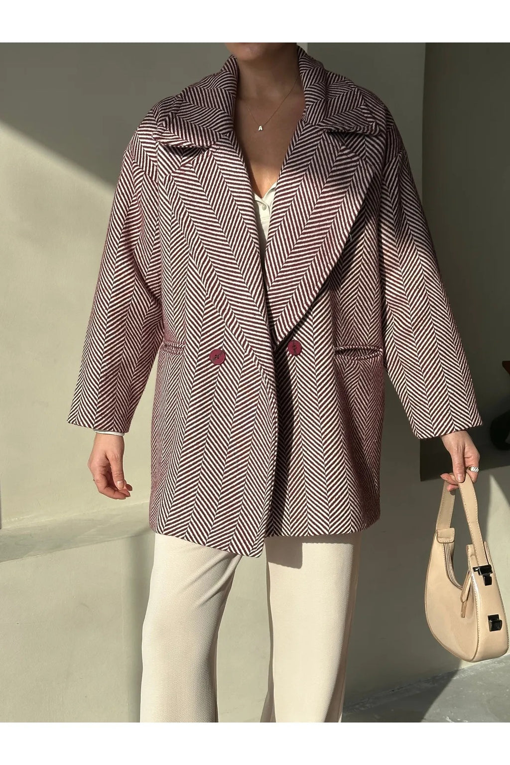 Cashmere Style Button Up Jacket – Classic Long Sleeve Coat with Double Pockets Jackets LUNARITY GARAGE